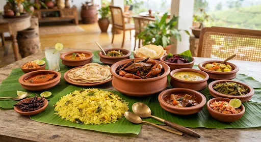 A table of local dishes