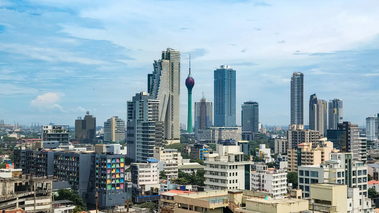 Colombo city and the seafront
