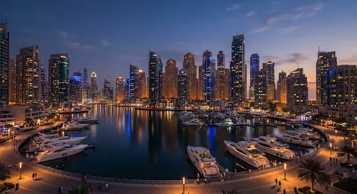 The Dubai skyline